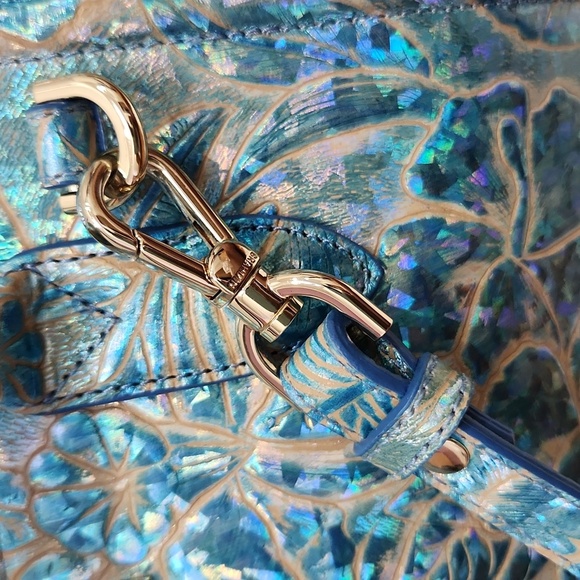 🔹️Brahmin 🔹️Small Caroline Serenity Sonic Genuine Leather Bag  (Pre-owned) - Picture 9 of 12